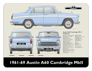 Austin A60 Cambridge MKII 1961-69 Mouse Mat